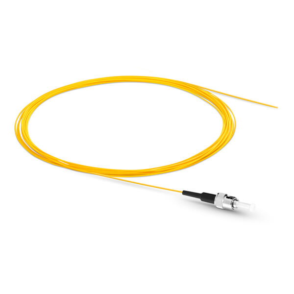 Fiber Pigtail, ST UPC to Unterminated, Simplex, OS2, LSZH, 0.9mm, Yellow